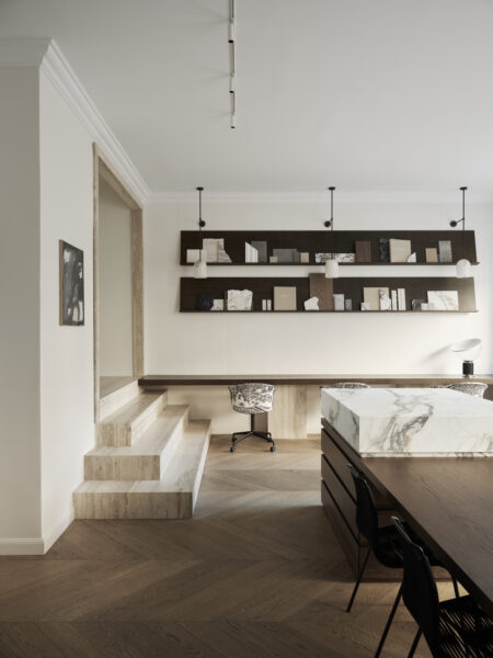 AOJN Interiors  —  Showroom — Chevron